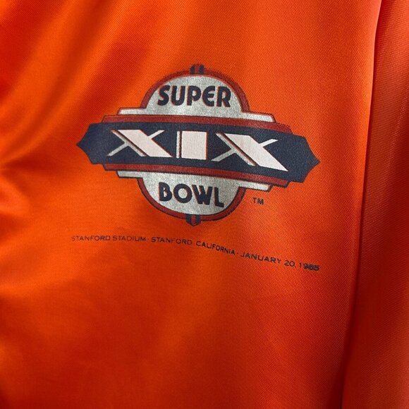 Chalkline Super Bowl XIX 1985 Miami Dolphins Satin Orange Jacket Size 18/20 - Picture 9 of 11